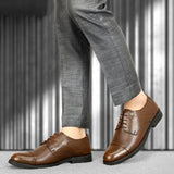 HAUTTON New Premium Formal Leather Derby Shoes for Men