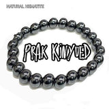 Prak Kinyued Hematite Stone Unisex Bracelet – Timeless Strength, Modern Spirit