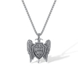 Prak Kinyued Premium Top Quality 316 Stainless Steel SILVER Chain with Pendant for Men**