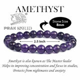 Prak Kinyued Healing Amethyst Bracelet – Spiritual & Stylish
Unisex Amethyst Bracelet for Peace & Protection – Prak Kinyued