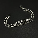 Prak Kinyued Premium Top Quality 316 Stainless Steel Silver Bracelet for Men **