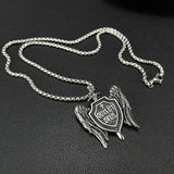 Prak Kinyued Premium Top Quality 316 Stainless Steel SILVER Chain with Pendant for Men**