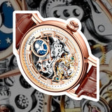 Prak Kinyued Automatic Wrist Watch – Brown Leather Strap