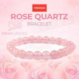 Rose Quartz Unisex “Prak Kinyued” Gemstone Bracelet – Love • Calm • Clarity