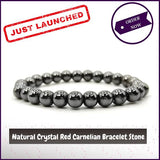 Prak Kinyued Hematite Stone Unisex Bracelet – Timeless Strength, Modern Spirit