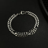 Prak Kinyued Premium Top Quality 316 Stainless Steel Silver Bracelet for Men **