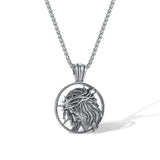 Prak Kinyued Premium Top Quality 316 Stainless Steel Silver Chain with Pendant for Men**