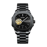 Prak Kinyued Automatic Wrist Watch – Black Stainless Steel Chain Strap