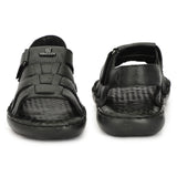 HAUTTON Men's Geniune Leather Stylish Padding Slipper | Casual & Comfortable Sandals