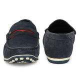 HAUTTON Blue Casual Genuine Leather Sneakers for Men