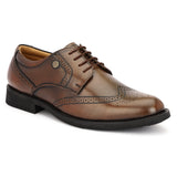 HAUTTON New Premium Formal Brougue Leather Derby Shoes for Men