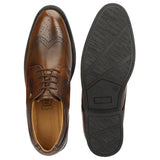 HAUTTON New Premium Formal Brougue Leather Derby Shoes for Men