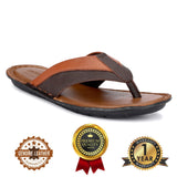 HAUTTON Men's Geniune Leather Stylish Padding Slipper | Casual & Comfortable Slippers / Sandals