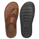 HAUTTON Men's Geniune Leather Stylish Padding Slipper | Casual & Comfortable Slippers / Sandals
