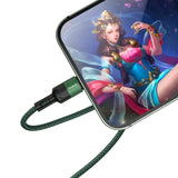 STIYA KAKU KSC 458 JINTENG   ALUMINIUM ALLOY Unbreakable Charging Cable or Micro USB Data Cable TYPE C,IOS for Charging and Data Sync (2021)