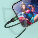 STIYA KAKU KSC 458 JINTENG   ALUMINIUM ALLOY Unbreakable Charging Cable or Micro USB Data Cable TYPE C,IOS for Charging and Data Sync (2021)