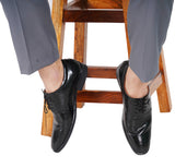 HAUTTON New Premium Formal Patent Leather Derby Shoes for Men