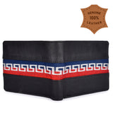 HAUTTON Men's Genuine Leather Wallet | Bi Fold Slim & Light Weight Leather Stylish Casual Wallet Purse with Card Holder Compartment | BLACK