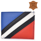 HAUTTON Men's Genuine Leather Wallet | Bi Fold Slim & Light Weight Leather Stylish Casual Wallet Purse with Card Holder Compartment | MULTI COLOR