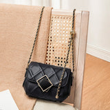 HAUTTON Genuine Leather Black Women Sling Bag