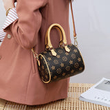 HAUTTON Women Cream and Brown Leather Hand-held Bag