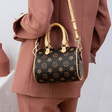 HAUTTON Women Cream and Brown Leather Hand-held Bag