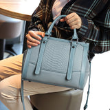 HAUTTON Women Genuine Leather Black Handbag