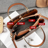 HAUTTON Leather Classic Tote Handbag With Double Shoulder Strap for Women & Girls | Tote & Shoulder Bags for Daily Office Use | Dark Brown