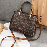 HAUTTON Leather Classic Tote Handbag With Double Shoulder Strap for Women & Girls | Tote & Shoulder Bags for Daily Office Use | Dark Brown