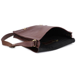 HAUTTON Unisex Geniune Leather Laptop Messenger Cum Sling I-Pad Bag | Crossbody Strap Bag for Men & Women