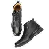 HAUTTON New Premium Geniune Leather Ankle Chain Boots for Men