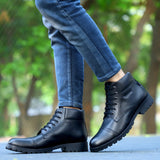 HAUTTON  Men Black Ankle Length Boots