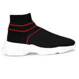 HAUTTON Men's Stylish Light-Weight Breathable Casual Sneakers | Ultra Soft Padding Socks Slip-On Running & Gym Shoes





