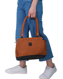 HAUTTON Women's Genuine Leather Classic Handbag With Double Shoulder Strap | Shoulder Bags for Daily Office Use for Girls