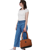 HAUTTON Women's Genuine Leather Classic Handbag With Double Shoulder Strap | Shoulder Bags for Daily Office Use for Girls