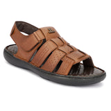 HAUTTON Men's Geniune Leather Stylish Padding Slipper | Casual & Comfortable Sandals