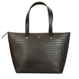 HAUTTON Women's Premium Geniune Leather Large Tote Handbag | Hand-held Bag | Ladies Leather Purse with Zipper Closure.
BROWN COLOR