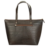 HAUTTON Women's Premium Geniune Leather Large Tote Handbag | Hand-held Bag | Ladies Leather Purse with Zipper Closure.
BROWN COLOR