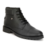 HAUTTON  Men Black Ankle Length Boots