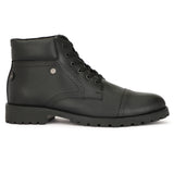 HAUTTON  Men Black Ankle Length Boots
