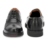 HAUTTON New Premium Formal Leather Derby Shoes for Men (Black