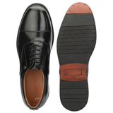 HAUTTON New Premium Formal Leather Derby Shoes for Men (Black