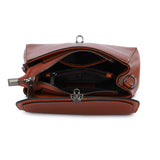 HAUTTON Genuine Leather Tan Latest Side Sling Bag For Women