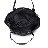 HAUTTON Women Genuine Leather Black Handbag