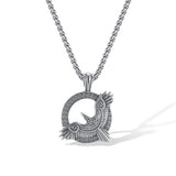 Prak Kinyued Premium Top Quality 316 Stainless Steel SILVER Chain with Pendant for Men**