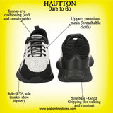 HAUTTON Men’s Ultra Soft Socks Padding Running Shoe