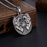 Prak Kinyued Premium Top Quality 316 Stainless Steel SILVER Chain with Pendant for Men**