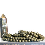 PRAK KINYUED Pyrite Gemstone Unisex Bracelet Timeless Strength , Modern Spirit