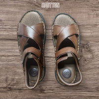 Hautton Geniune Leather Stylish and Comfortable Padding Sandal For Men