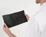 Hautton's genuine leather unisex
wallet cum passport and credit card long wallet